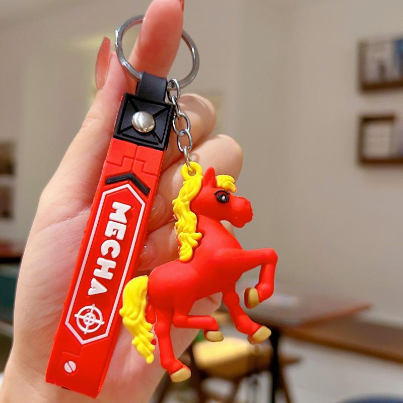 

Креативный брелок-пони Милый мультяшный зодиакальный год Лошади Счастливый кулон Подвеска для рюкзака Аксессуары Подарки