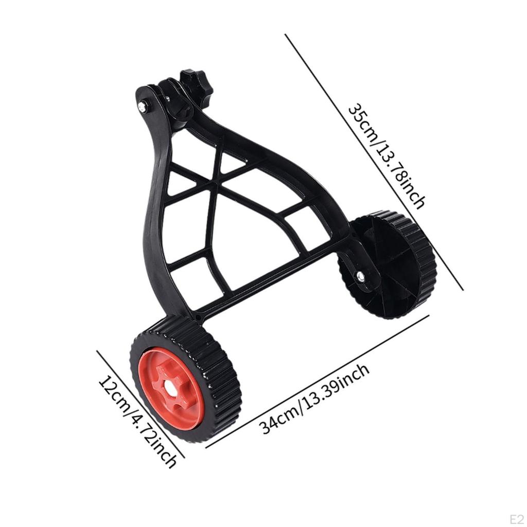String Trimmer Wheel Portable 25 Mm Adjustable, Lawn Mower Auxiliary Wheels for Walk Behind