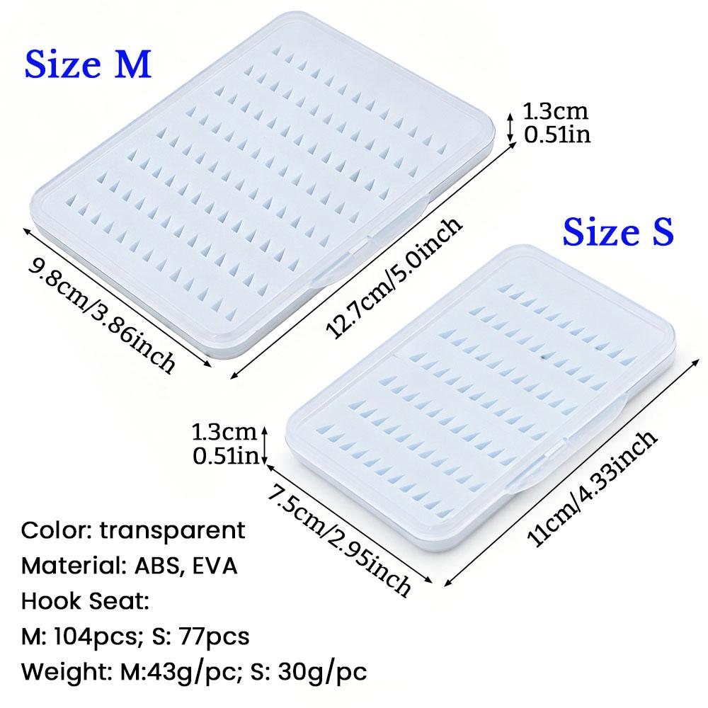1PC Fly Fishing Box Multi-style Foam/Compartment Tackle Case Waterproof Transparent Hook Lure Storage Box for Trout Bass Angling