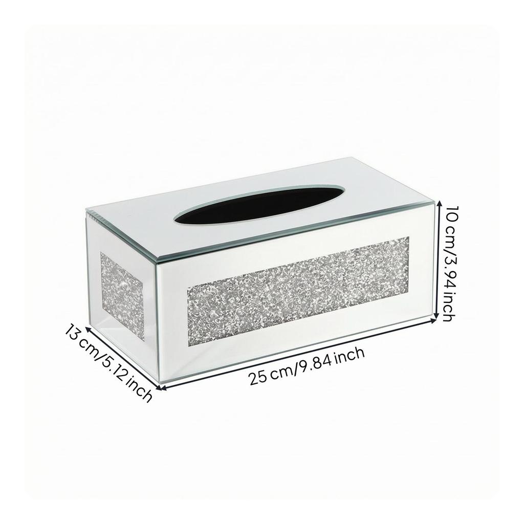 Tissue Box Holder Decorative Cover Tabletop for Vanity, Desk