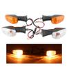 Motorcycle LED Lights with Clear Lenses Turn Signal Blinker Running Light for GSX-R 600/750/1000 K1 K4,1 Pair