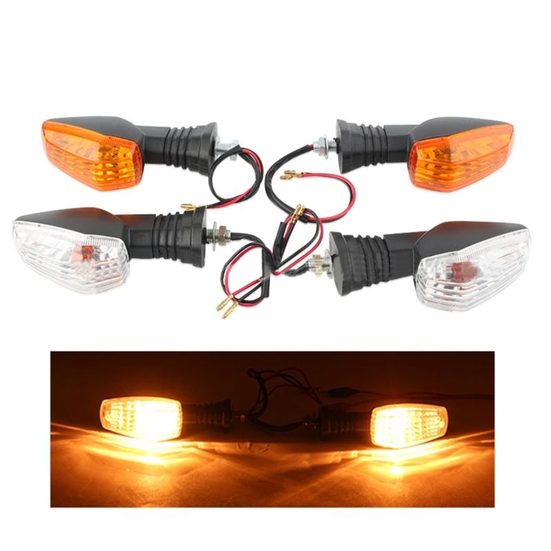 Motorcycle LED Lights with Clear Lenses Turn Signal Blinker Running Light for GSX-R 600/750/1000 K1 K4,1 Pair