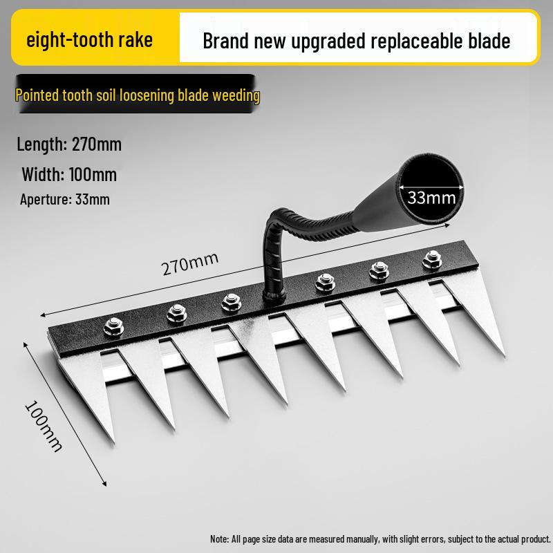 Manganese Steel Multifunctional Weeding Hoe and Rake Set