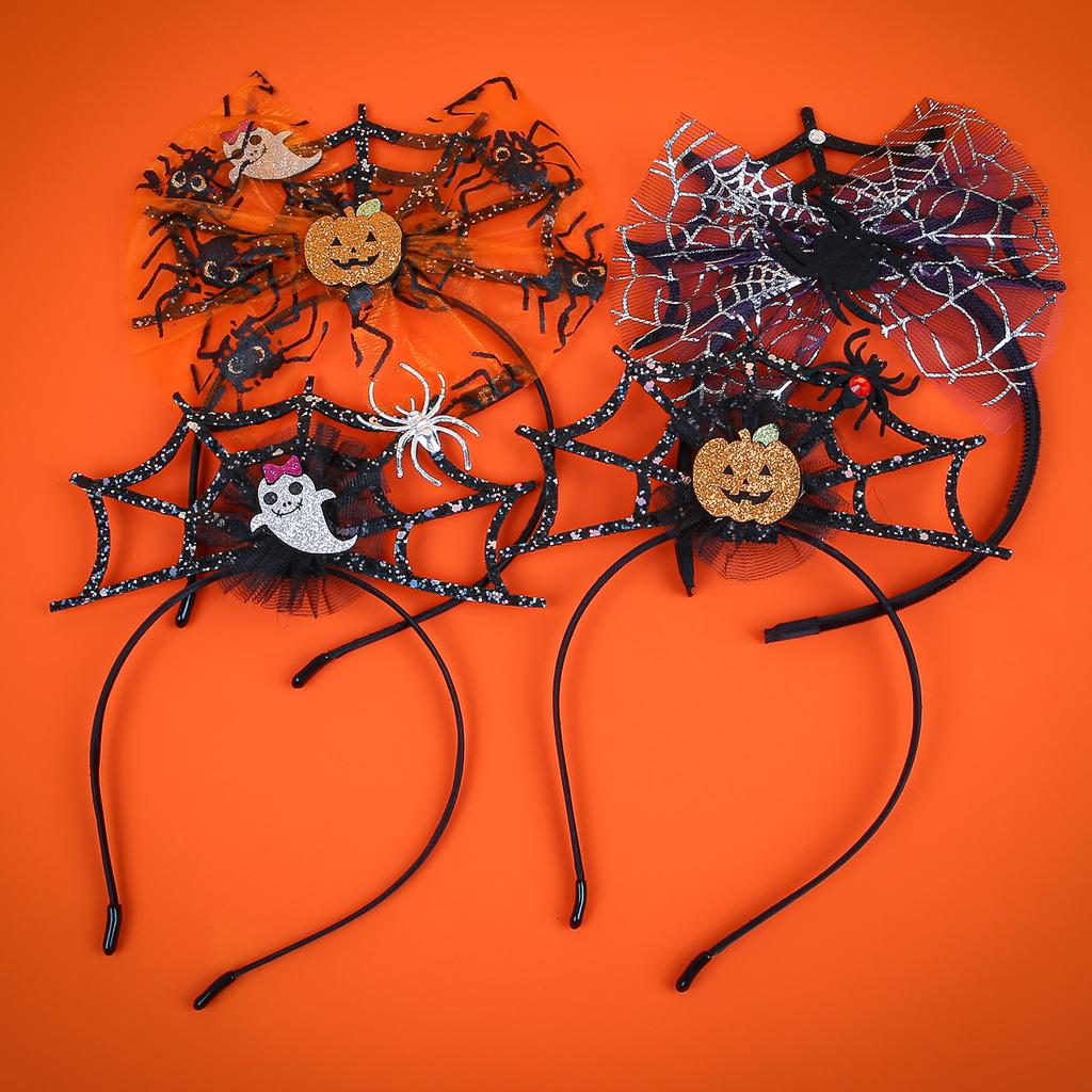 Opaska na głowę na Halloween Dekoracyjna Świąteczna Pająk Obręcz do włosów z naszyjnikiem choker Rekwizyty do zdjęć Akcesoria do przebrania Cosplay