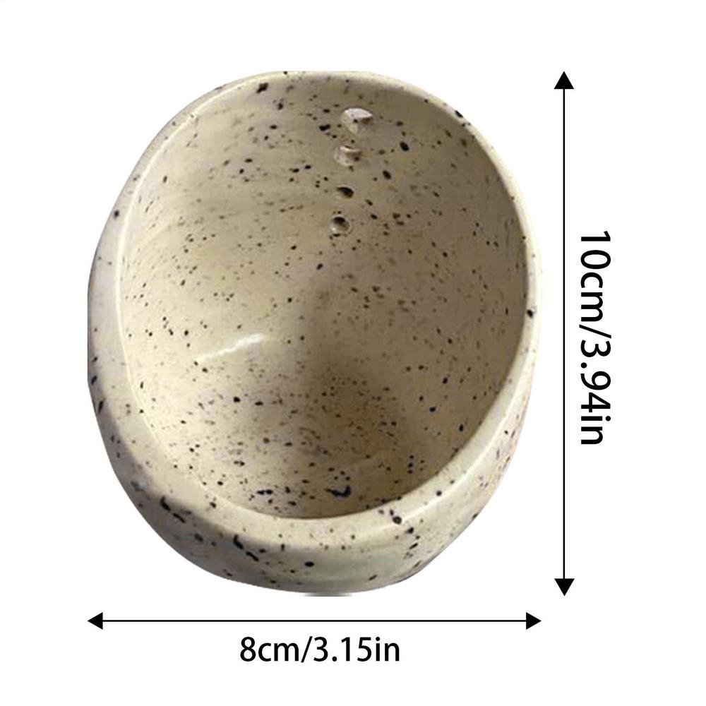 Ceramic Stripper Bowl Leafy Vegetable Stripping Tool Herbal Leafy Greens Leaves Removal Bowl with 4 Holes for Kale and Chard