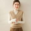Women's Thickened Cashmere V-neck Sleeveless Vest