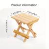 1pc, Bamboo Folding Stool, Step Stool For Shower, Leg Shaving & Foot Rest, Laundry Stool, Portable Stool For Camping Fishing Changing Shoe