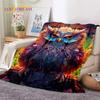 Cute Owl Eagle Birds Cartoon 3D Soft Flannel Blanket for Beds Bedroom Sofa Picnic,Throw Blanket for Cover Outdoors Leisure Gift