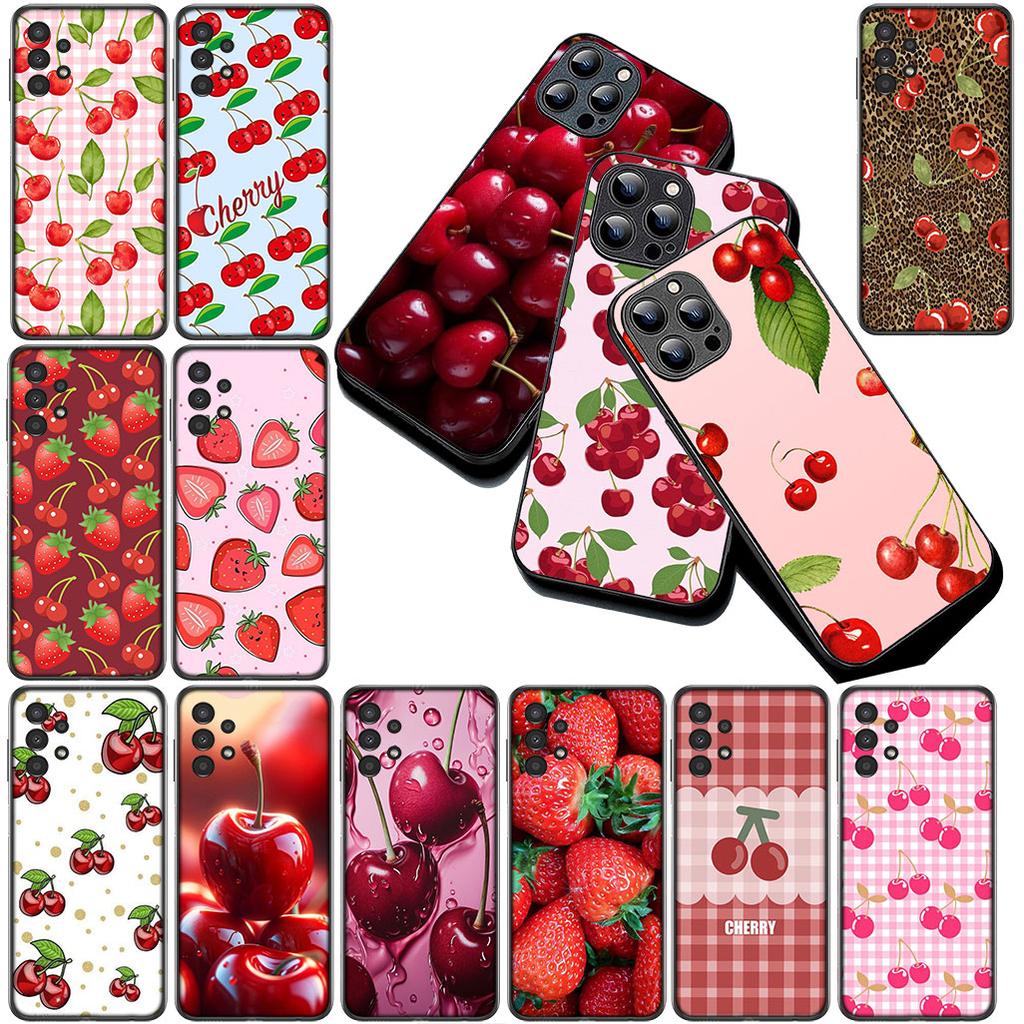 Cover for Xiaomi Poco C75 C65 C85 X7 X6 M8 F7 F8 Ultra F6 Pro Casing Phone Case Cherry Fruit Summer Strawberry Cherries