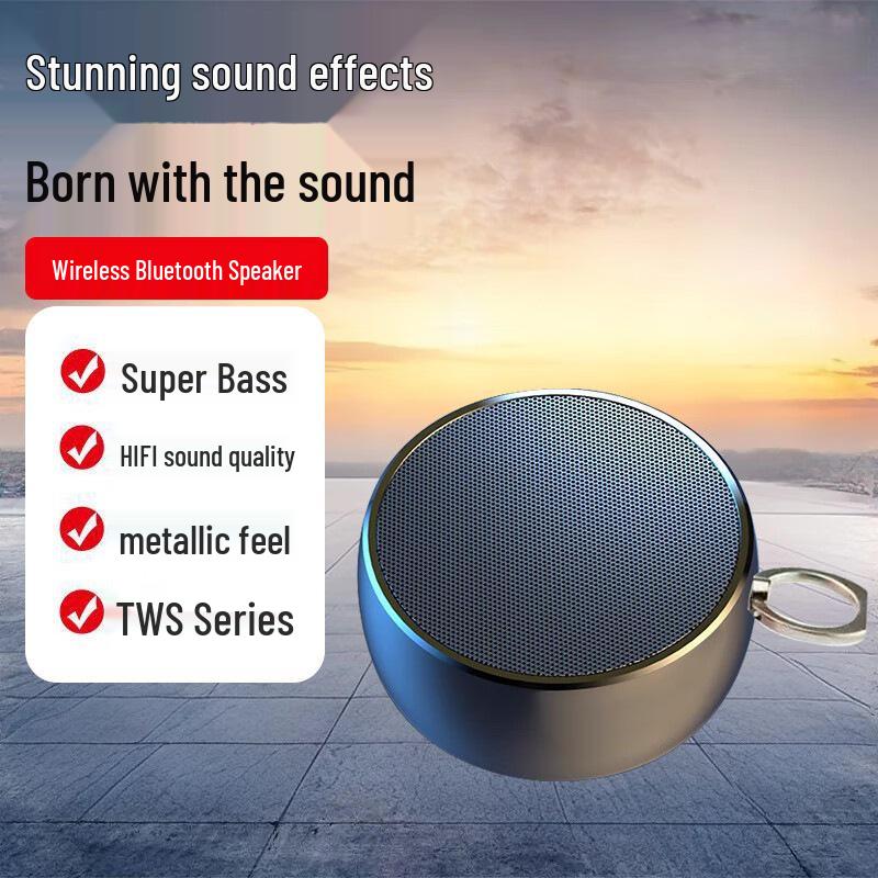

BS02 Dual Bluetooth Speaker: Portable Desktop Speaker with High-Quality Panoramic Surround Sound and Heavy Bass