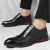 Mode Homme Britannique Affaires Pointu Noir Marron Brogue Oxford Chaussures Homme Mariage Robe Soirée Homecoming Gentleman Chaussures