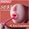 Mouth Male Masturbator Pussy Soft Teeth Tongue Artificial Blowjob Oral DeepThroat Realistic Vagina 2 Pounds Sex Toys