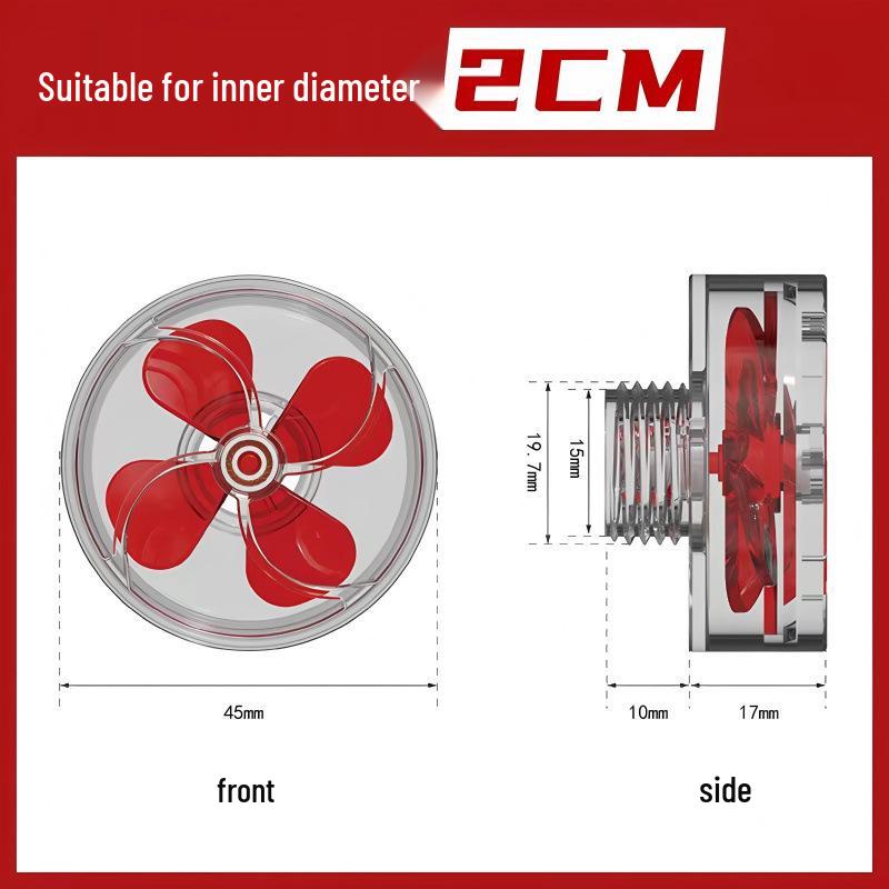 

Rotating Fan Duckbill Silencer & Mesh Mod for Aquarium Filter Outlet