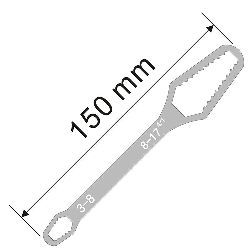 

8-22 мм универсальный гаечный ключ Torx с двойной головкой, самозатягивающийся регулируемый ключ для очков, гаечный ключ Torx, ручные инструменты для ремонта A2