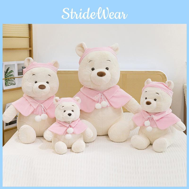 Cape Pooh Pink Bear Plush Toy Cartoon Stuffed Doll Room Decoration Gift Kids