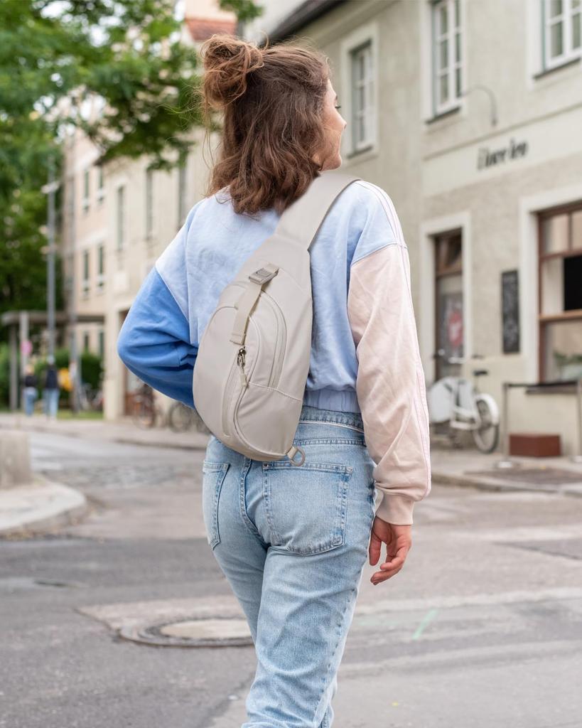 Waterfly Body Crossbody Simple Design with Mesh Back and Interchangeable Shoulder Perfect for and Ivory Men's Bag, One-Shoulder Bag, Bag Small,