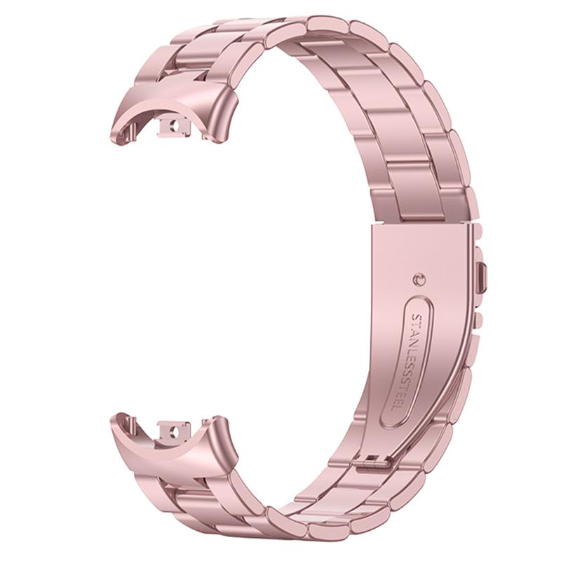 

Для Xiaomi Smart Band 9 NFC/9/8 NFC/8 3 Beads Металевий Ремінець для Смарт-годинника Замінний Наручний Ремінець Silver