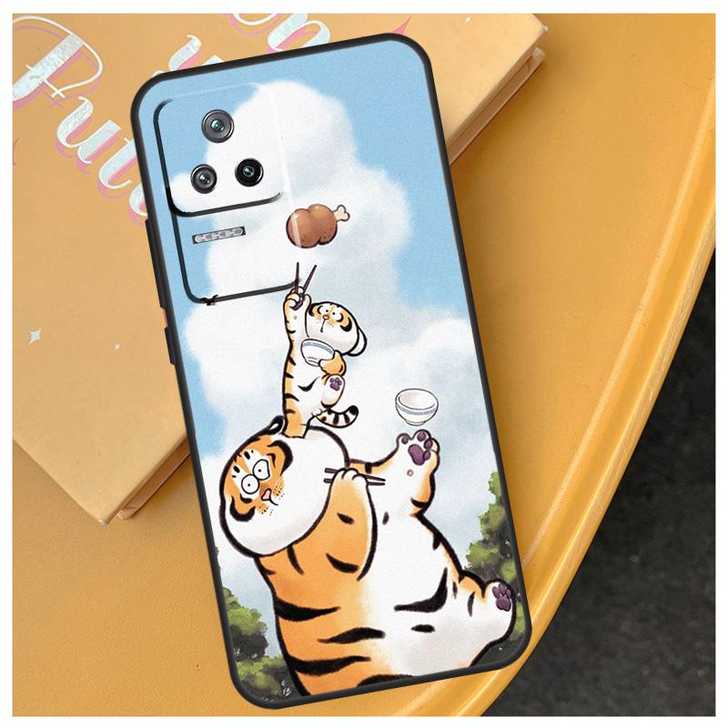 

Cartoon Fat Tiger Funda For Xiaomi 17 Pro Max 15 14 Ultra 13T 14T 15T POCO X7 Pro X5 X6 F6 F5 F7 F8 Ultra Case Xiaomi 14