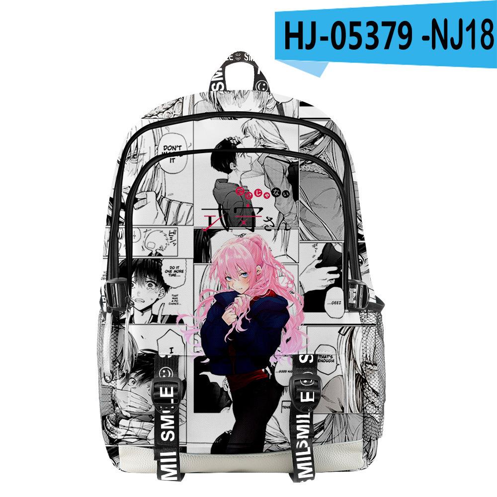 Classic Shikimori's Not Just a Cutie School Bags Unisex 3D Print Oxford Waterproof Notebook Multifunction Travel Backpacks