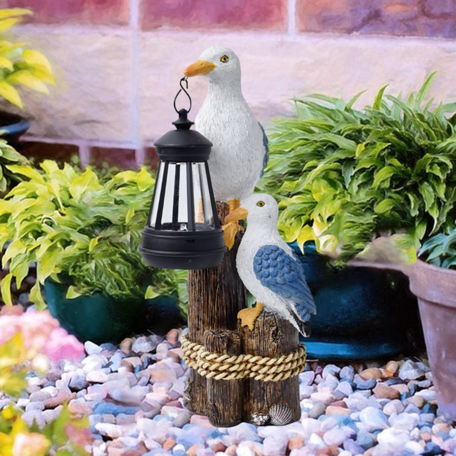 

Сад Солнечный Свет Сказочная Скульптура Уличное Украшение Птица Ландшафтное Освещение Статуя Дворовое Искусство 12cmx16cmx29cm