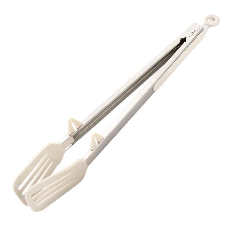 Haoliso Silicone Slotted Spatula Tongs Set
