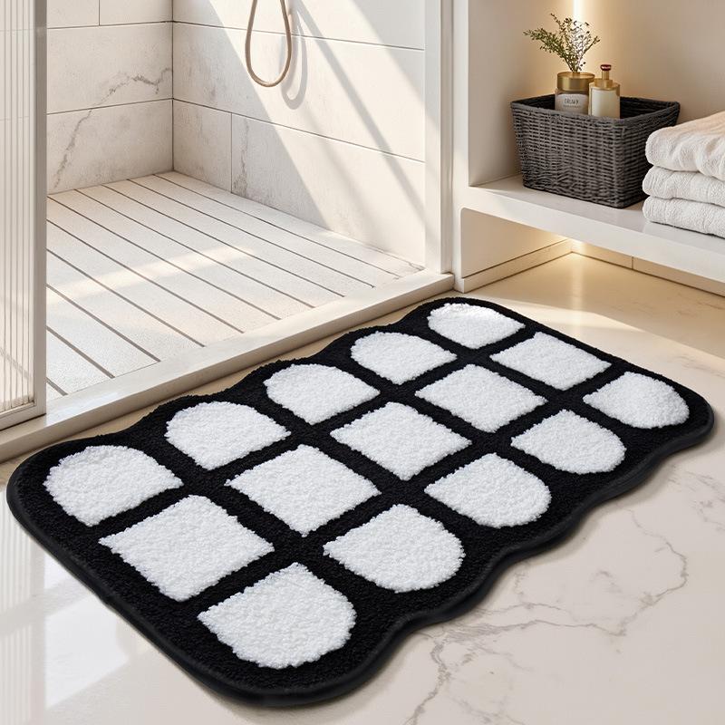 

Non - Slip Floor Mat, Bathroom Water - Absorbing And Thickened Type, Bathroom Carpet For Bathroom And Toilet Entrance 40X60CM(1.3X2FT