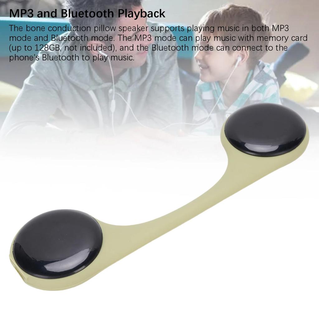 Csontvezetős Párna Hangszóró 10 Nyugtató Hanggal Bluetooth Párna Alatti Hangszóró Sztereó Basszus Fehér Zaj Időzítővel Alváshoz