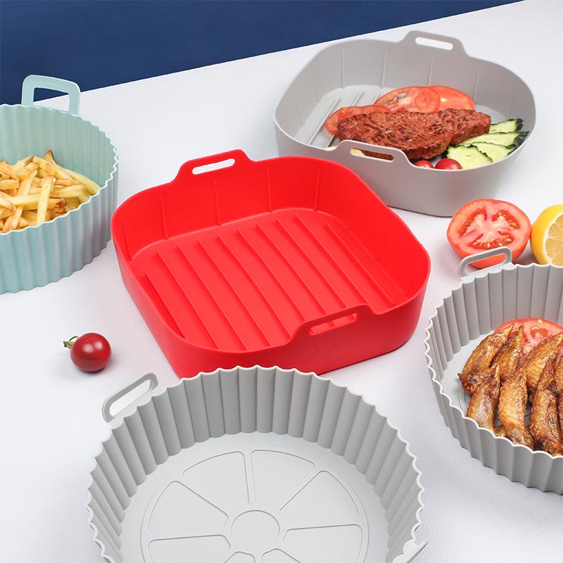 Silicone Baking Pan and Air Fryer Mat for Oven and Microwave Use