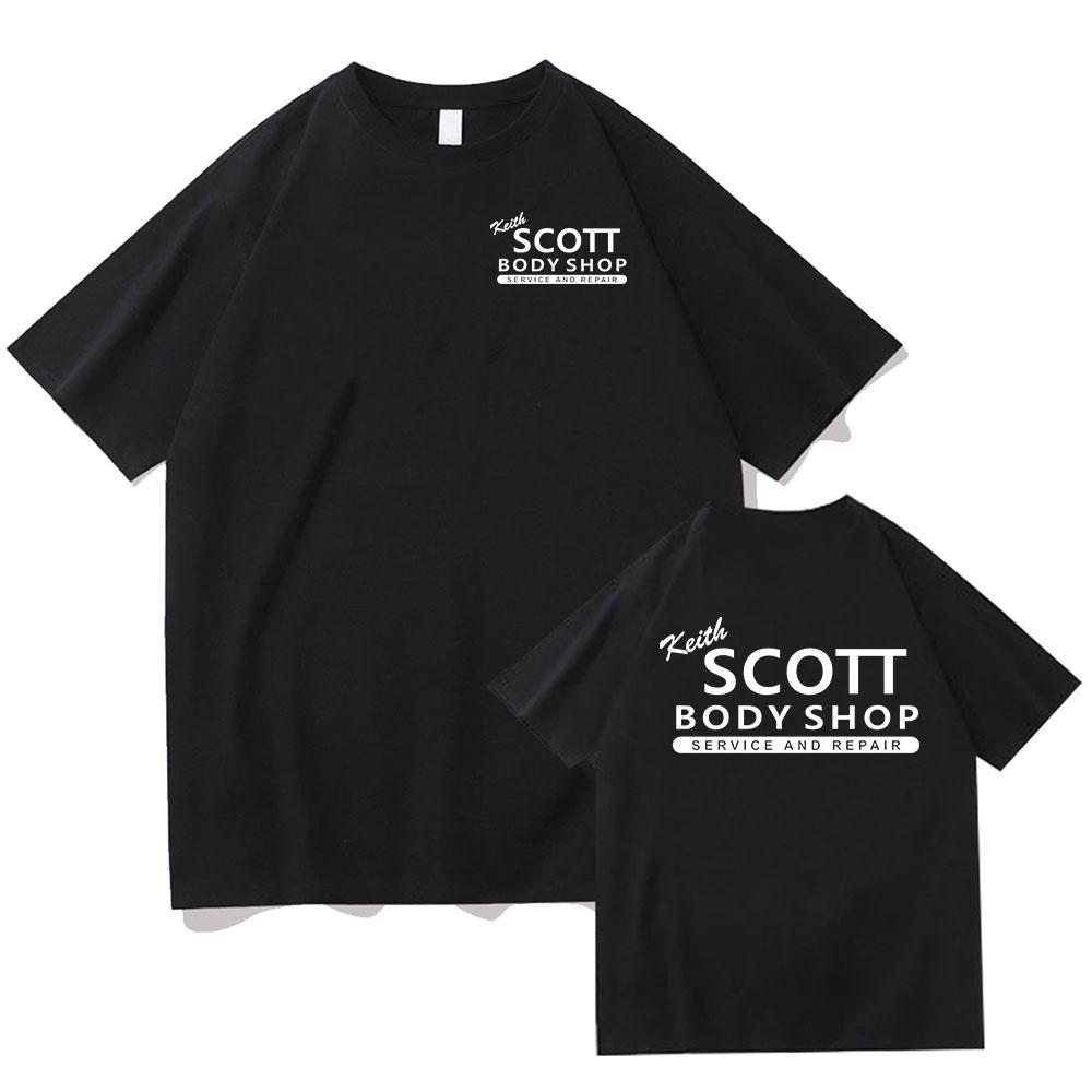 

Keith Scott Body Shop Tshirts Scott23 TREE HILL RAVENS Tshirt Summer Women Men Teeshirt Cotton Short Sleeve Camisetas Female 2XL