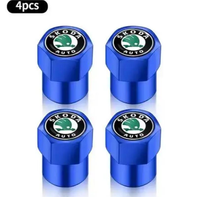 

Металлический колпачок клапана автомобильной шины, декоративный, герметичный, для Skoda Octavia Superb Rapid Kodiaq Fabia Roomster Citigo
