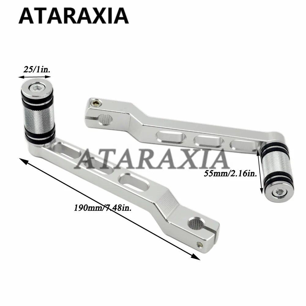 Motocyklový pedál pata špička řadicí páka řadička kolík Pro Harley Electra Tour Glide FLHT Road King Fatboy 90-16 Stupačka Opěrka nohou