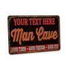 Custom Metal Tin Sign Retro Man Cave Garage Bar Wall Decor Personalized Decorative Plaque