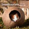 Hamster Nest Coconut Shell Hiding House for Pets - Summer Climbing Habitat for Small Animals
