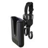 Stroller Hook Phone Stand Organizer 360 Degree Rotation Storage Hook Dual Function Stroller Phone Holder for Shopping Bags Bike Black