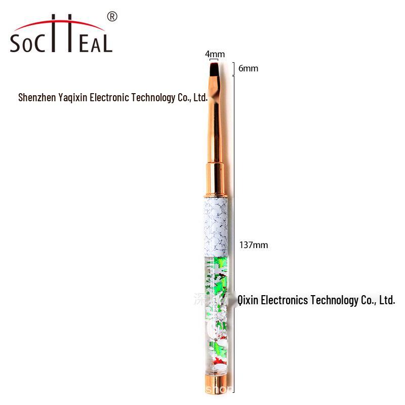 

Набор кистей для дизайна ногтей с рождественским глиттер-гелем, бестселлер
