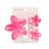 3 Pcs Hawaiian Gradient Flower Hair Claw Clip Women Fashion Large Hair Clip Girls Hairpin Barrettes Bohemia Hair Accessories