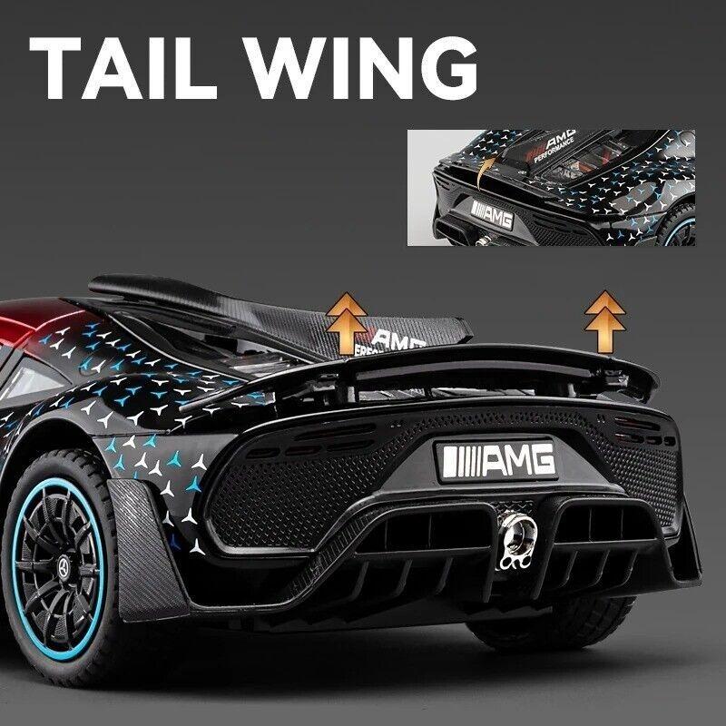 1/24 Mercedes Benz AMG ONE Diecast Model Car Toy Sound & Light Collectible Gift