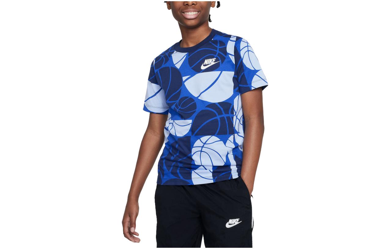 Nike Grade School T Shirts Crew Neck Thin FD0838-480 L