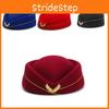 Attendant Flight Beret Hat Women Cap Fashion Casual Stewardess Hats Color Solid