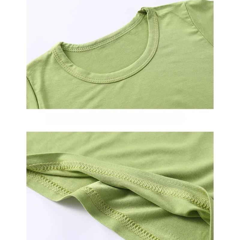 Children's Pajamas Modal Short Sleeved Suit Summer Pajamas Children's Clothing Waist Belly Protection Home Clothes