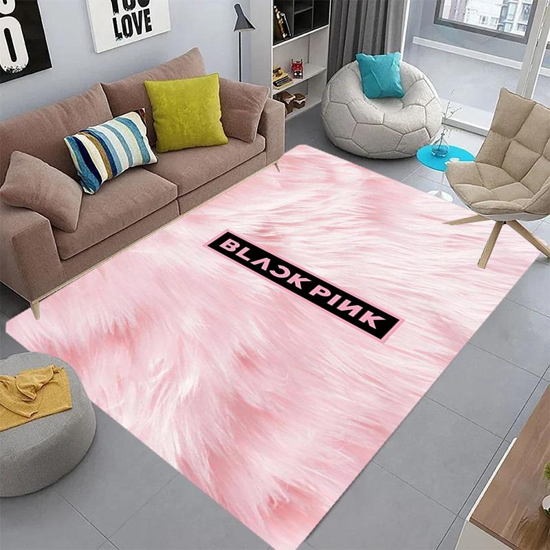 Blackpink Heartbeat Glow Teppichdruck Heimdekoration Schlafsaal Dekoration Zimmer Weihnachtsgeschenke