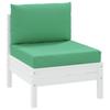 2 Piece Pallet Cushions Green Oxford Fabric
