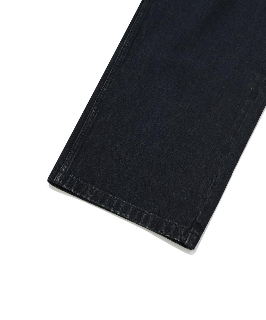 COVERNAT Denim One-Pleat Wide Pants Navy