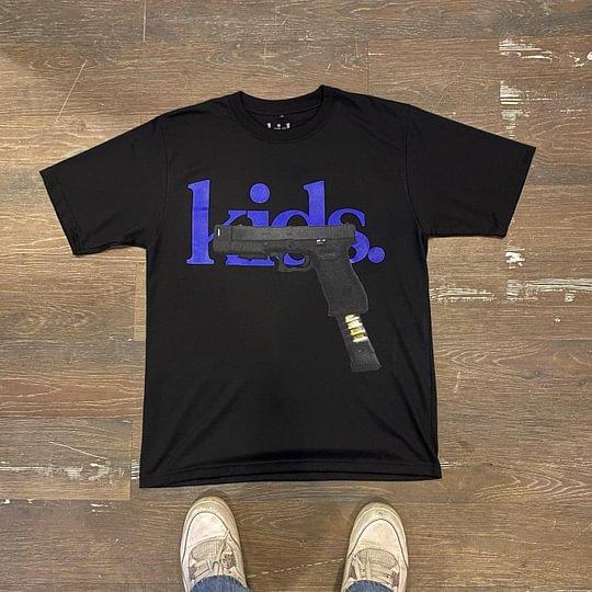 Streetwear Y2K Cotton T-shirt Harajuku Graphic Print Vintage Oversized Punk Short Sleeve T-shirt Rock Goth Retro Top Hip Hop Tee