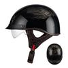 2025 new classic retro motorcycle helmet lightweight ABS material for men and women riding pedal breathable lining half helmet