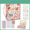 Portable Book Storage Bag With Zipper For Travel And Desktop Organization