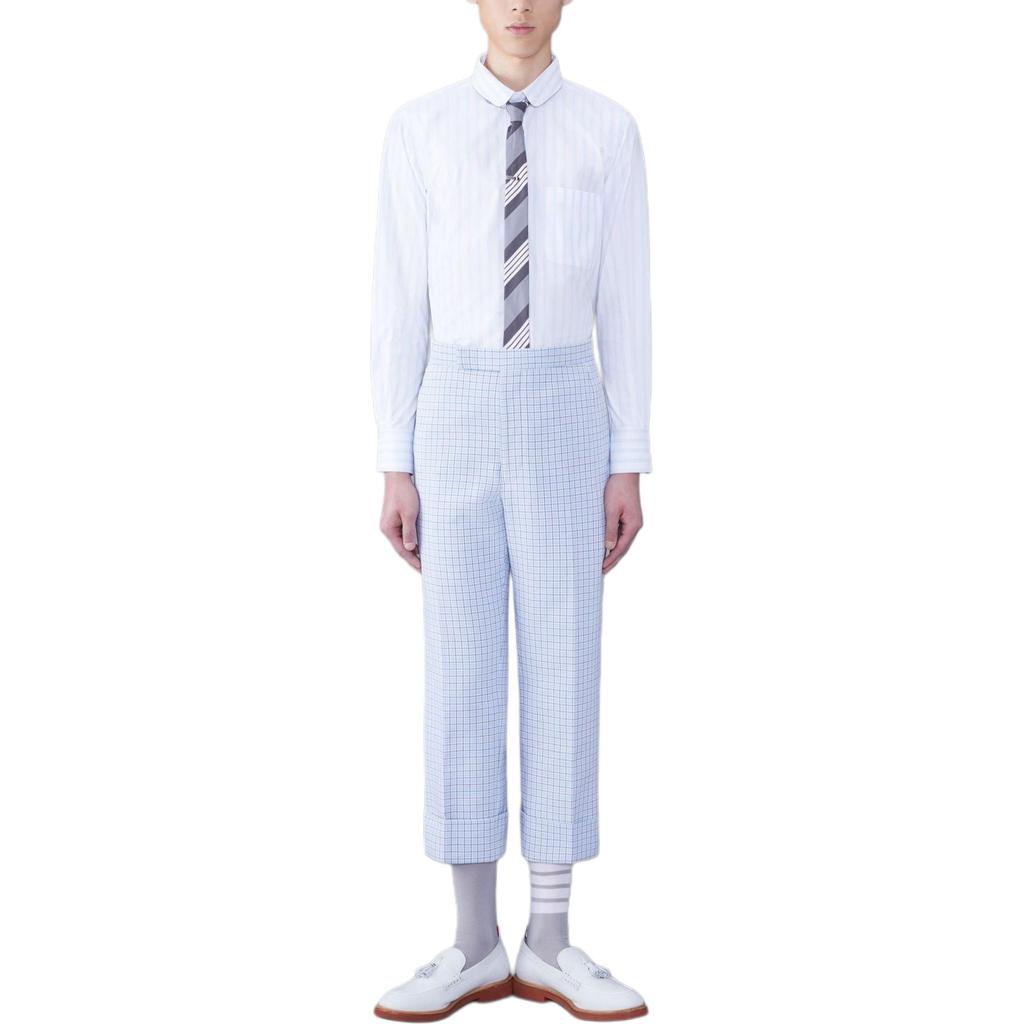 THOM BROWNE Striped Long Sleeved Buttoned Shirt MWL392A-F0521-480