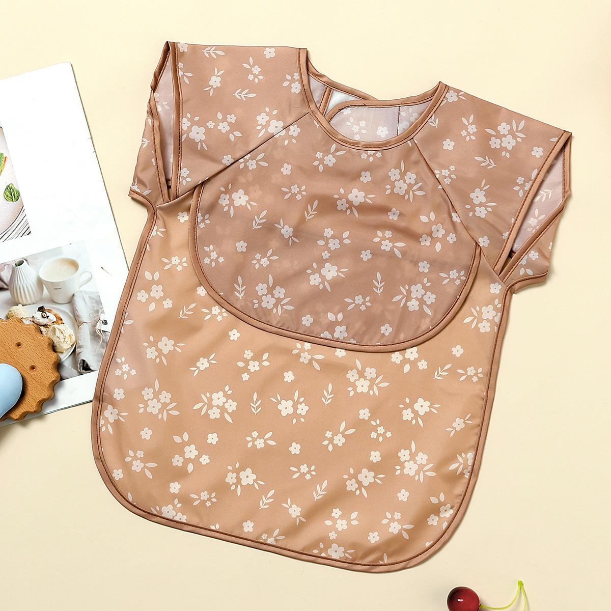Elinfant Eating Feeding Bibs,Easy To Clean Burp Cloth,Wash-Free Eating Bibs,Smock Apron For Boys Girls, Baby Food Accessories