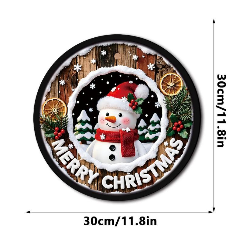 Wooden Christmas LED Hanging Ornament Decor Window Door Tree Festival Display