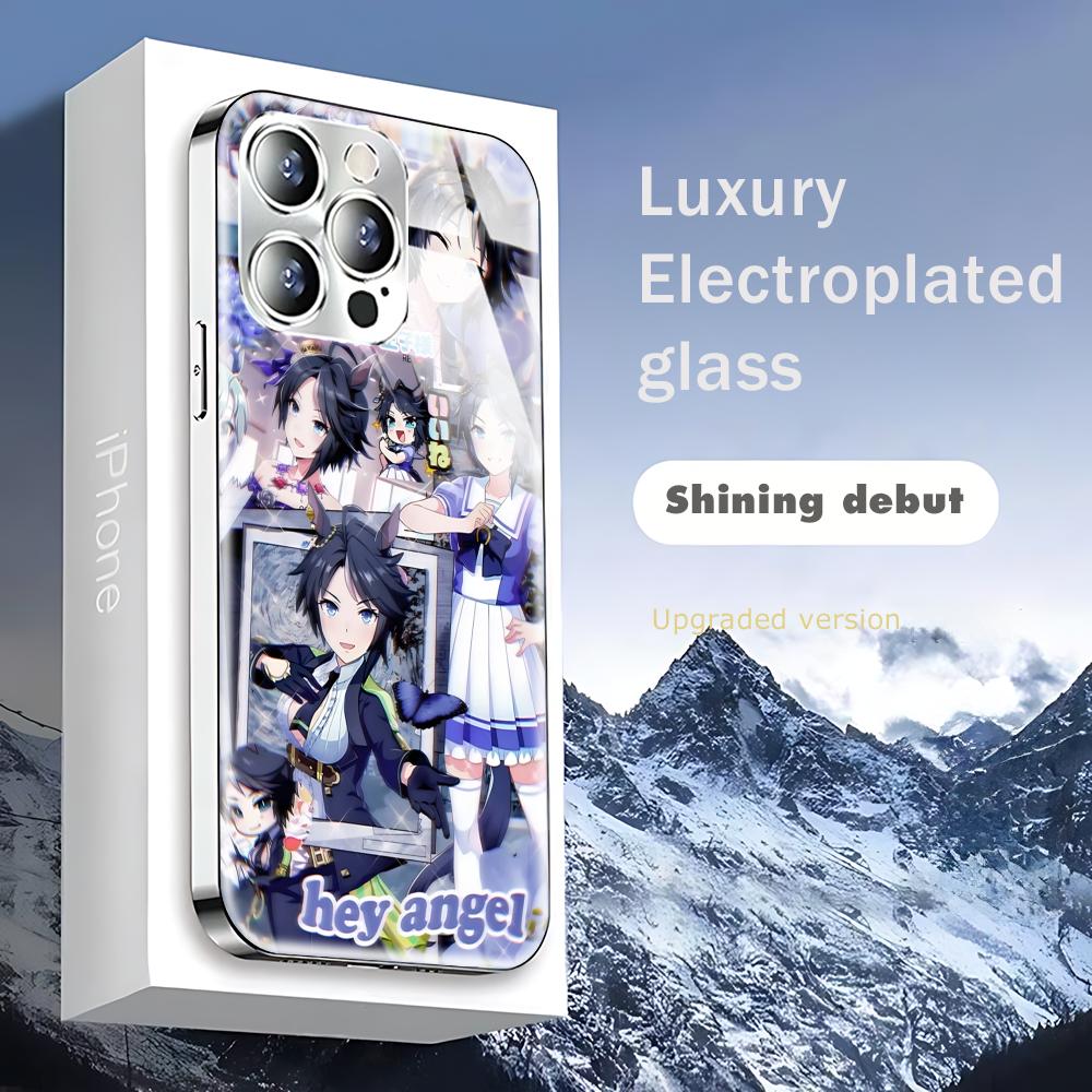 

Ігровий чохол Uma Musume Pretty Derby для телефону iPhone 17 16 15 14 13 12 Pro Plus Max Новий гальванізований скляний чохол iPhone 16 Pro